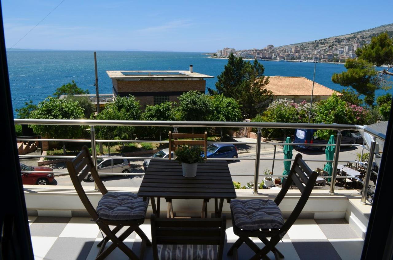 Paul Apartments Sarande Bagian luar foto